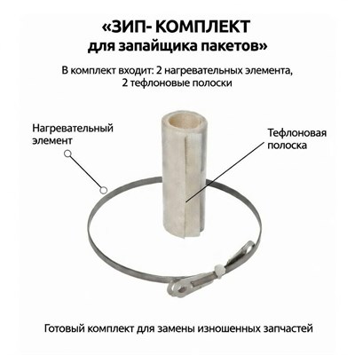 Зип для запайщика FS-600H (нихром, тефлон) 00000000269