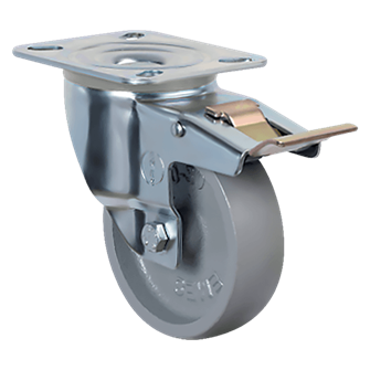 Колесо термостойкое поворотное EM01 VKV 100 F (с тормозом) EM01 VKV 100 F