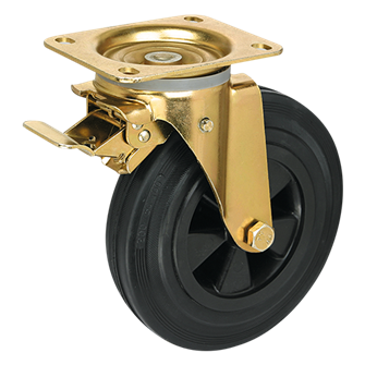 SCMb 63 Колесо для мусорных контейнеров анодированное (160 мм) 4877